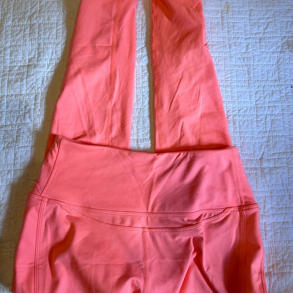 NWOT FREE PEOPLE movement very Prairie leggings in papaya punch size small - Picture 3 of 6